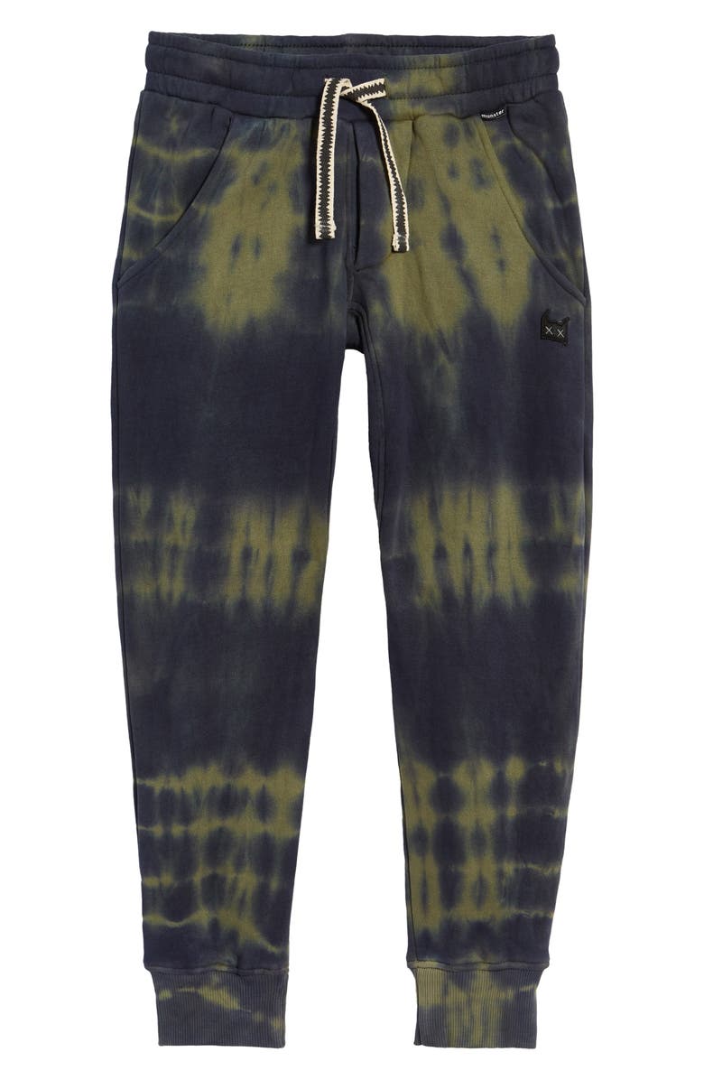Munsterkids Shallows Tie Dye Fleece Sweatpants, Main, color,