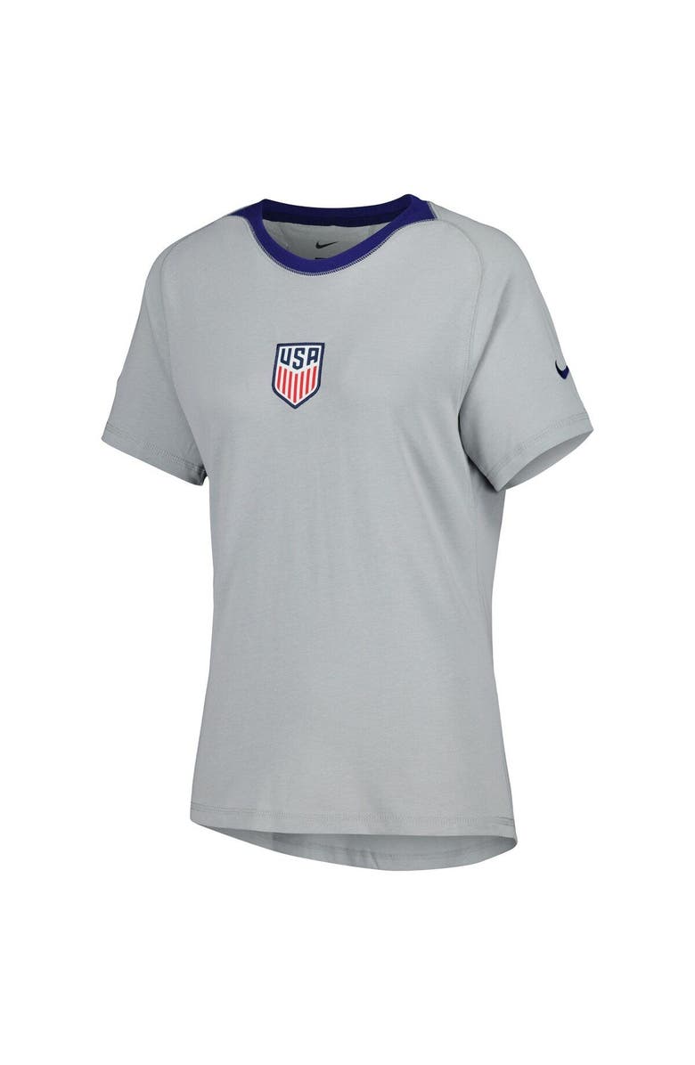 Nike Women's Nike Gray USMNT Travel Raglan T-Shirt, Alternate, color, Gray