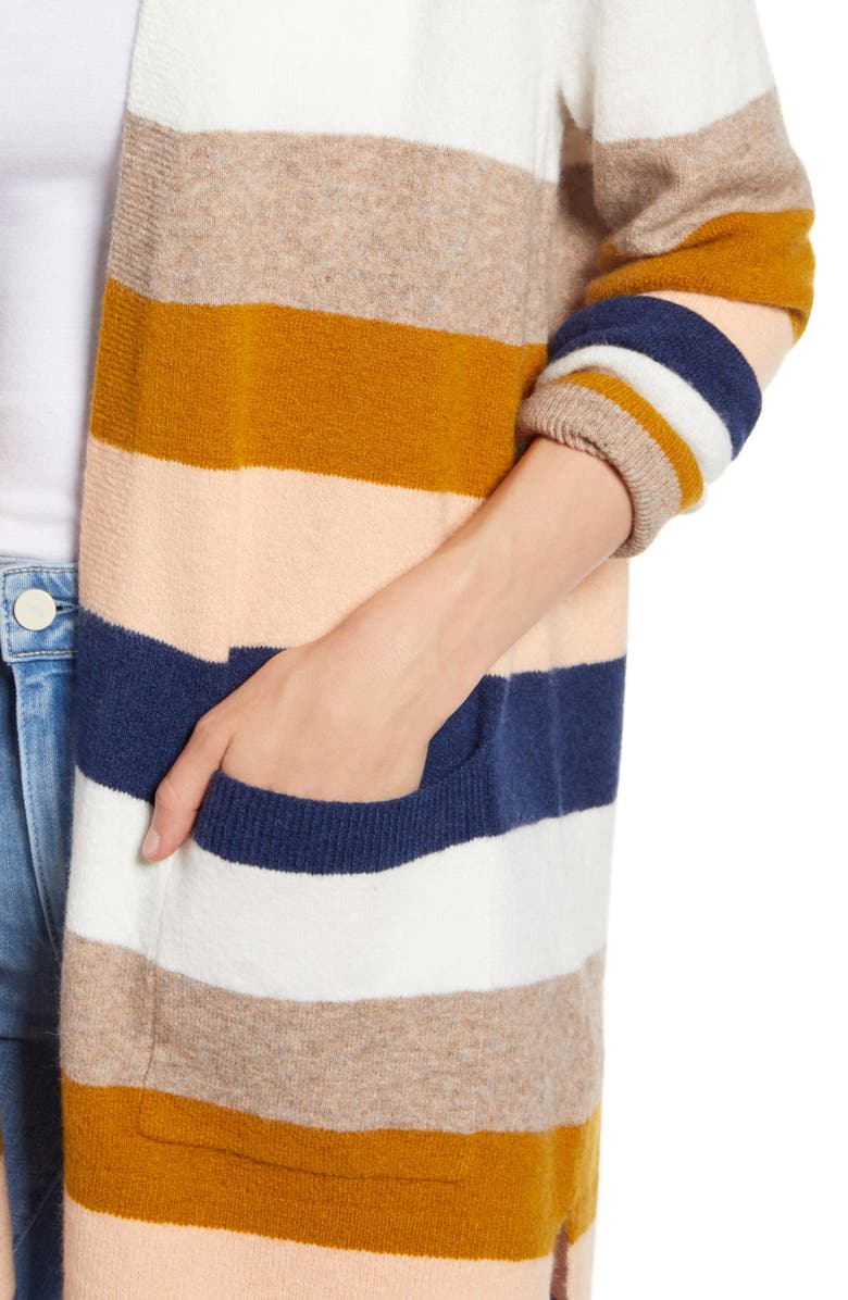 Madewell Kent Stripe Cardigan, Alternate, color, 
