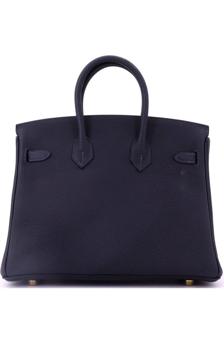 Pre-Owned Hermes Birkin Handbag Blue Togo with Gold Hardware 25, Alternate, color, Caban