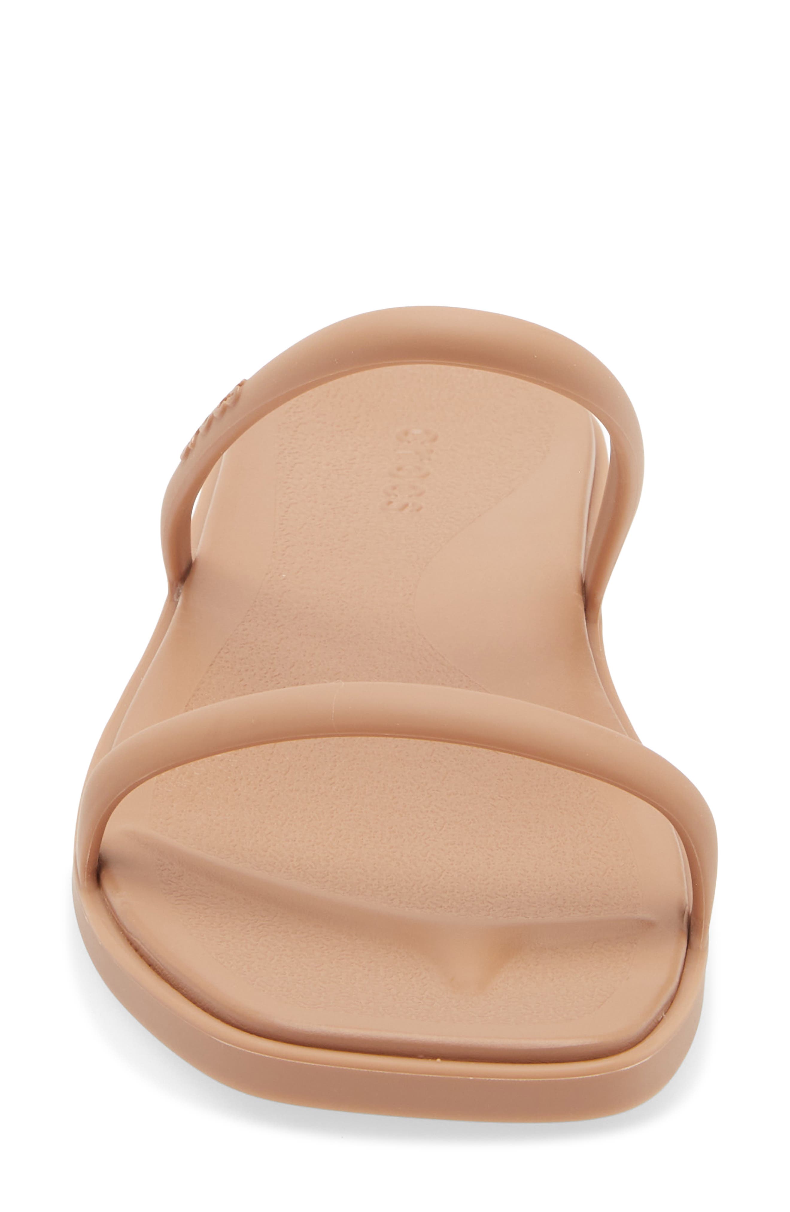 CROCS Miami Slide Sandal, Alternate, color, Milk Chocolate