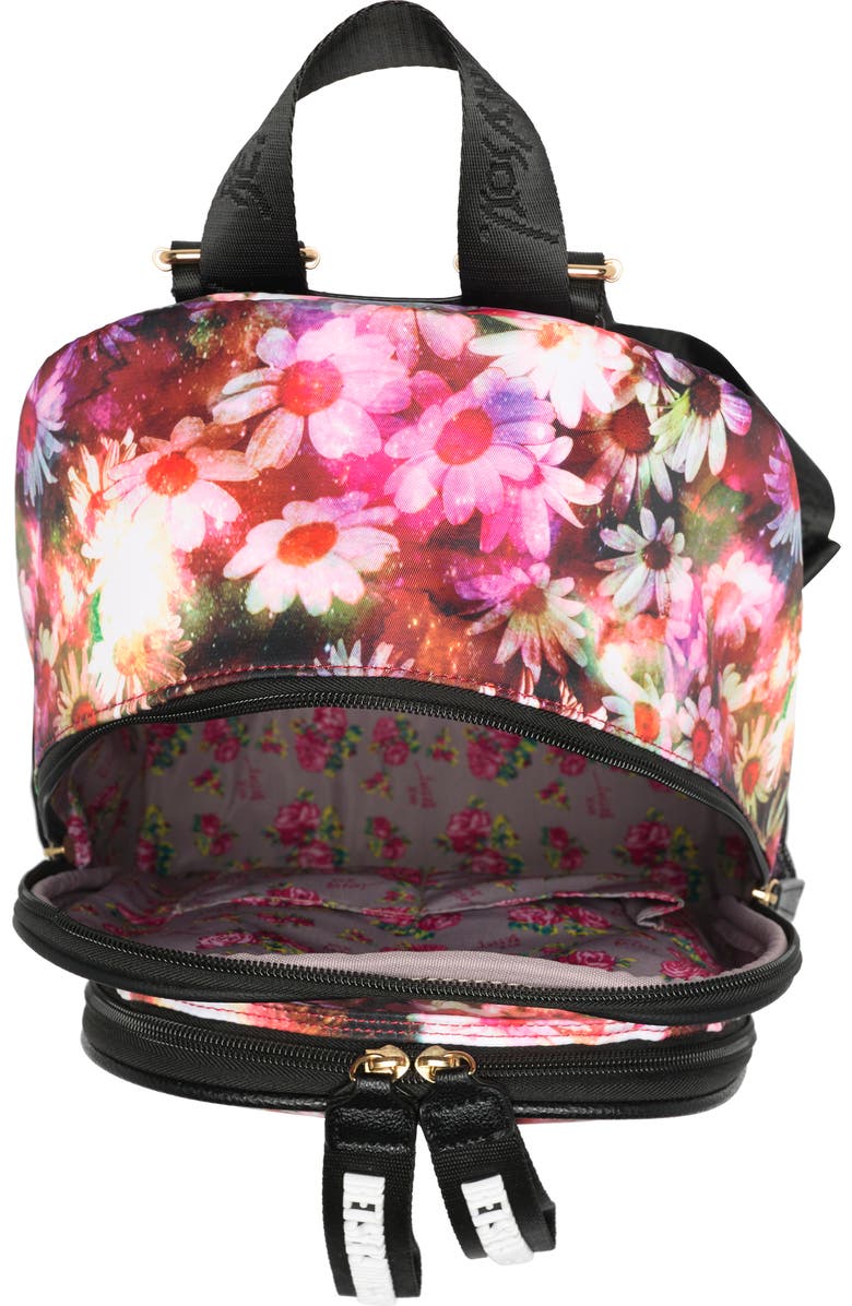 Betsey Johnson Printed Nylon Backpack, Alternate, color,