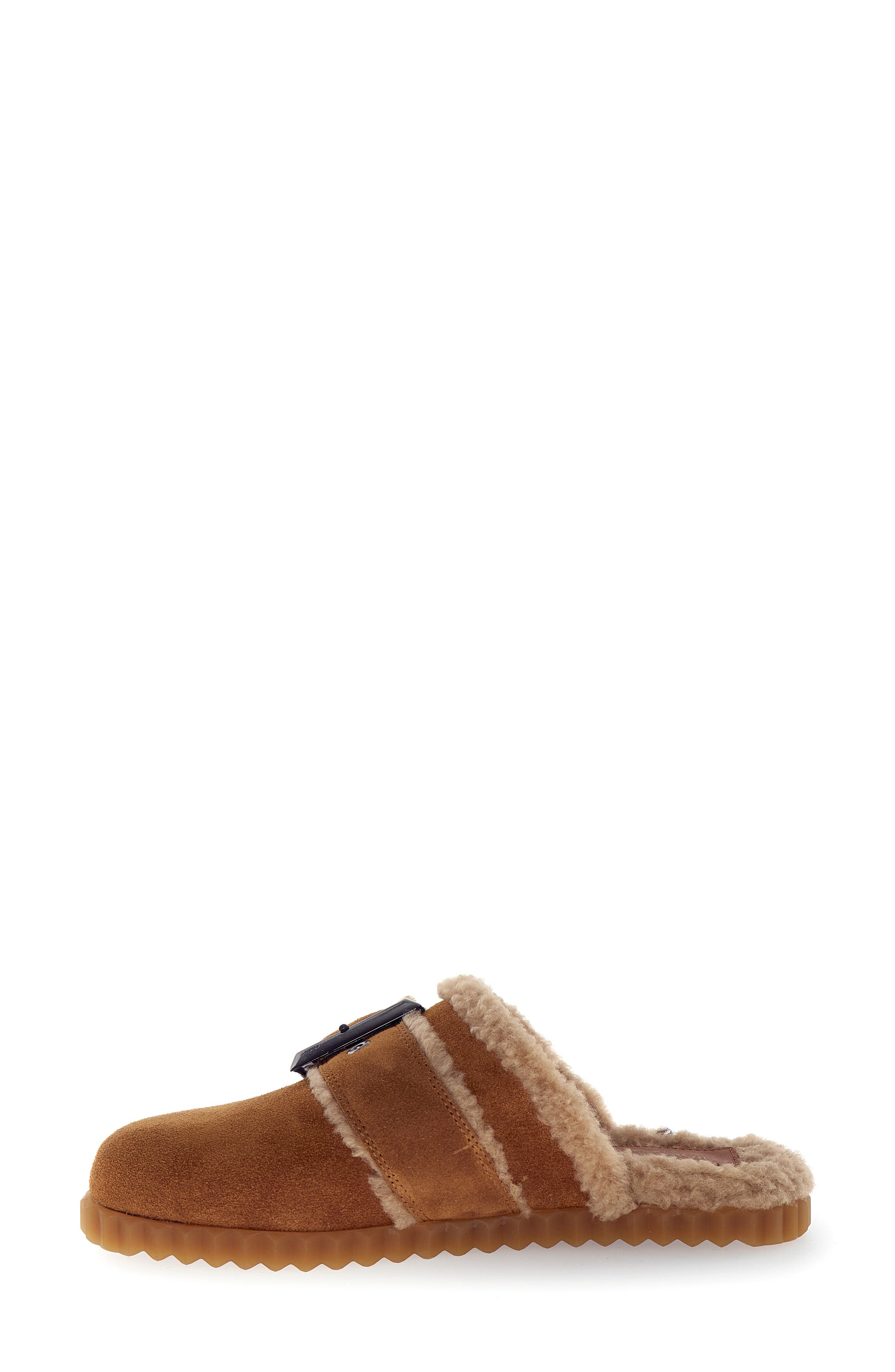 Fredrik Faux Shearling Mule, Alternate, color, BROWN