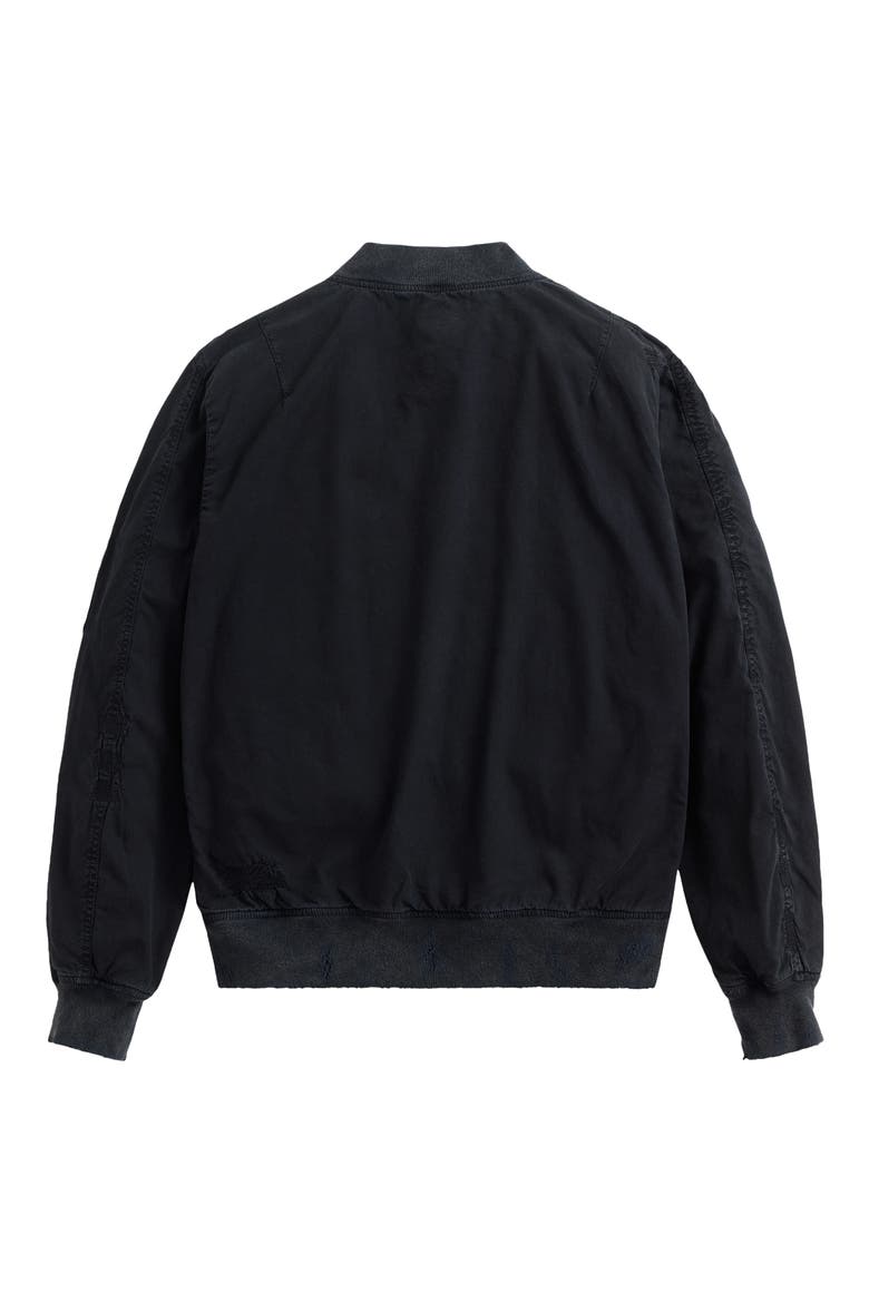 L-2B Rip & Repair Bomber Jacket, Alternate, color, BLACK