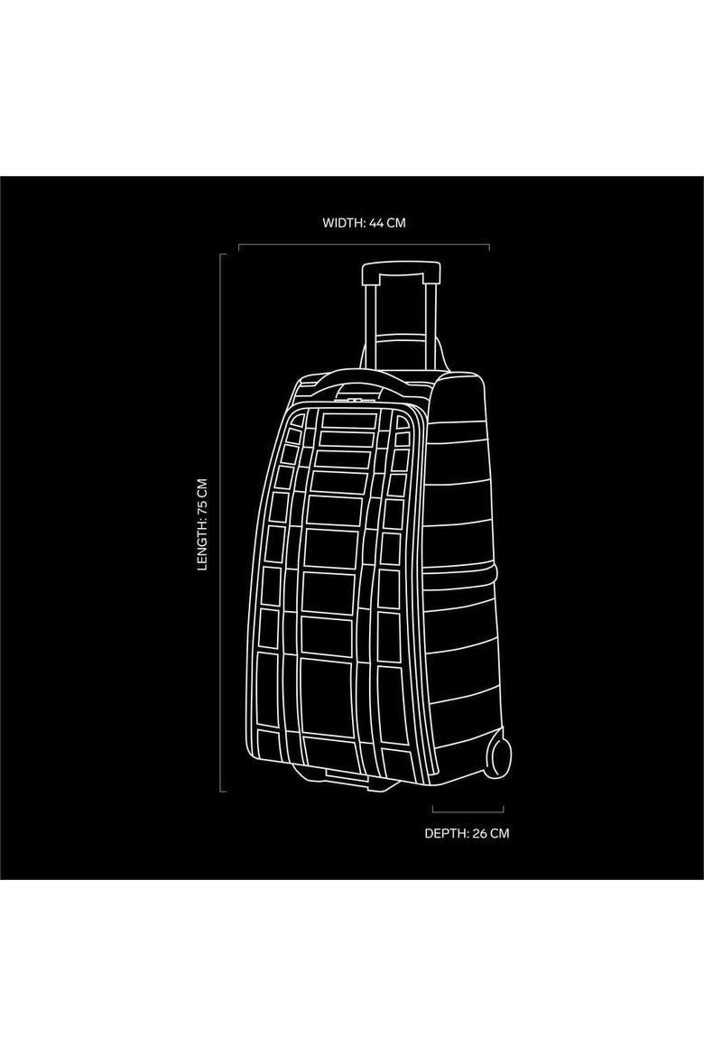 Hugger Roller Bag Check in Wheeled Duffel 60L, Alternate, color, Black Out