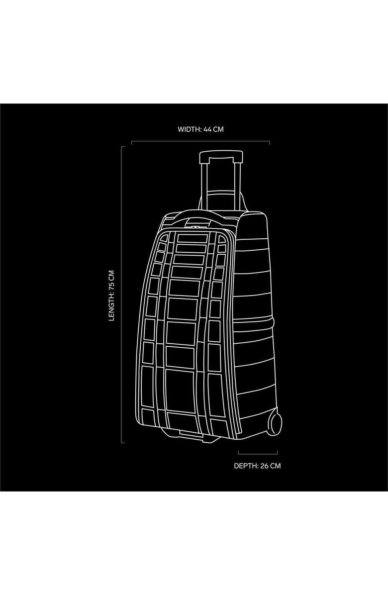 D_b_ Hugger Roller Bag Check in Wheeled Duffel 60L, Alternate, color, Black Out
