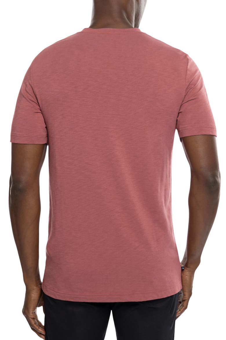 Cloud Trim Fit Slubbed T-Shirt, Alternate, color, ROAN ROUGE