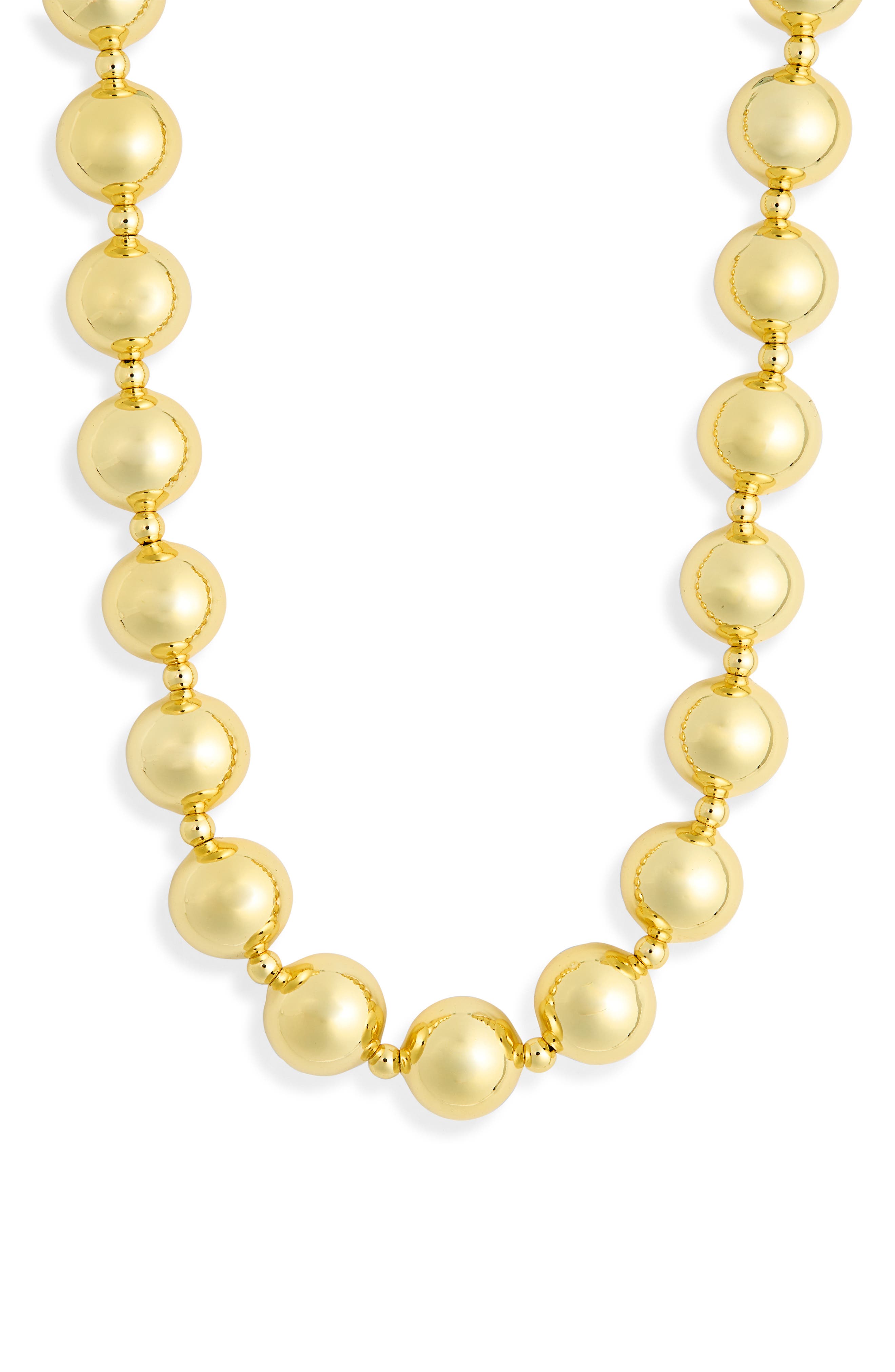 Argento Vivo Sterling Silver Chunky Ball Chain Necklace