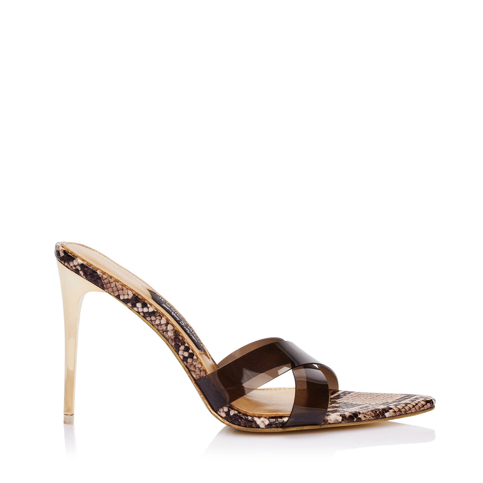 JESSICA RICH This iconic line of must-have heels blends elegance with modern flair, offering the perfect statement piece for any wardrobe. The Coco Mule, designed for this collection, offers a fresh take on our mule design. Featuring a criss-cross PVC toe straps make this the sexiest mule yet!, Main, color, Snake