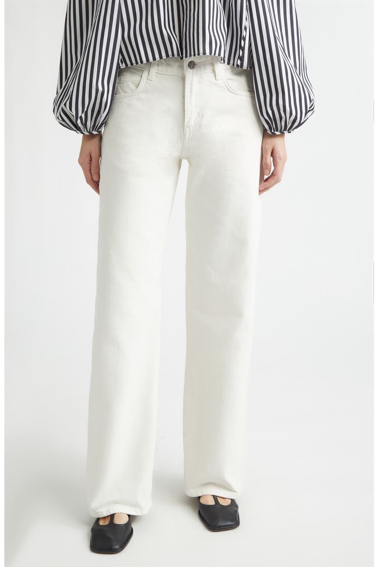 Uptown Cotton Denim Straight Leg Jeans, Main, color, KAIMAK