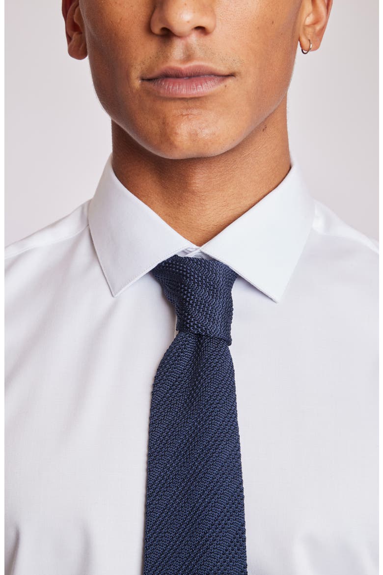 Stanley Solid Knit Tie, Alternate, color, NAVY