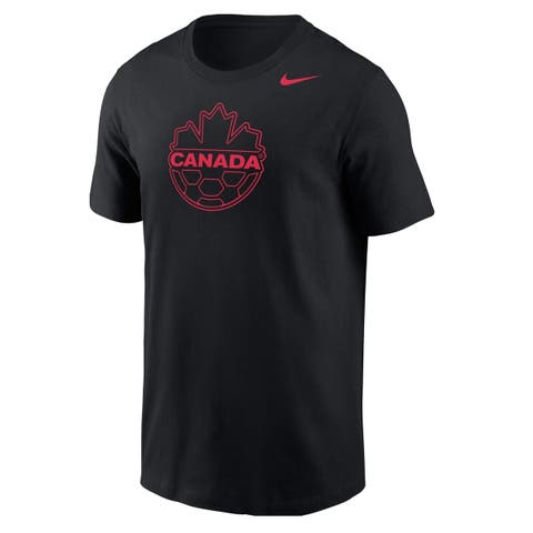 Men's Nike  Black Canada Soccer Crest T-Shirt