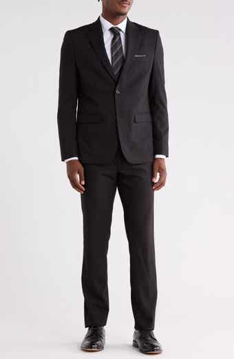 SOUL OF LONDON Solid Notch Lapel Suit