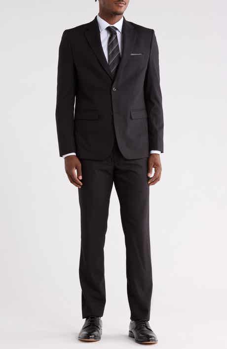 SOUL OF LONDON Solid Notch Lapel Suit