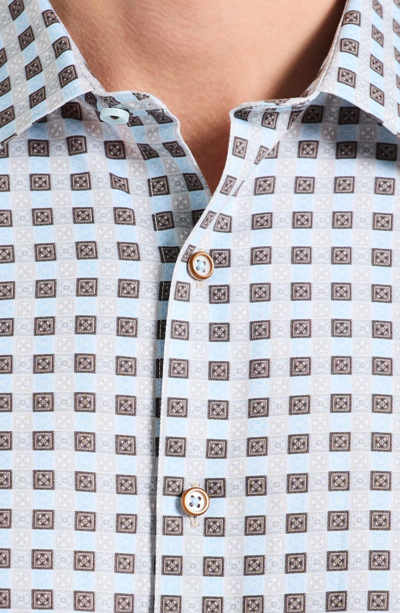 Robert Graham Ostin Long Sleeve Button-Up Shirt, Alternate, color, Tan