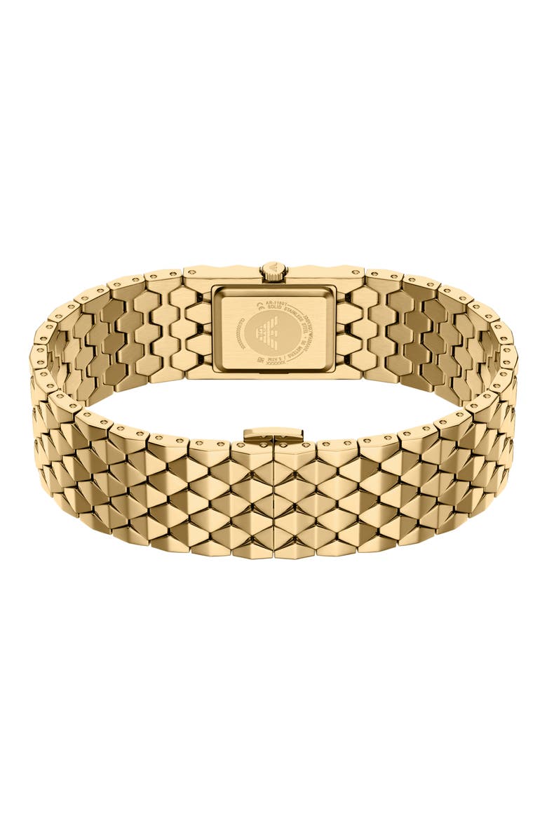 Embedded Case Bracelet Watch, 20mm x 31mm, Alternate, color, GOLD