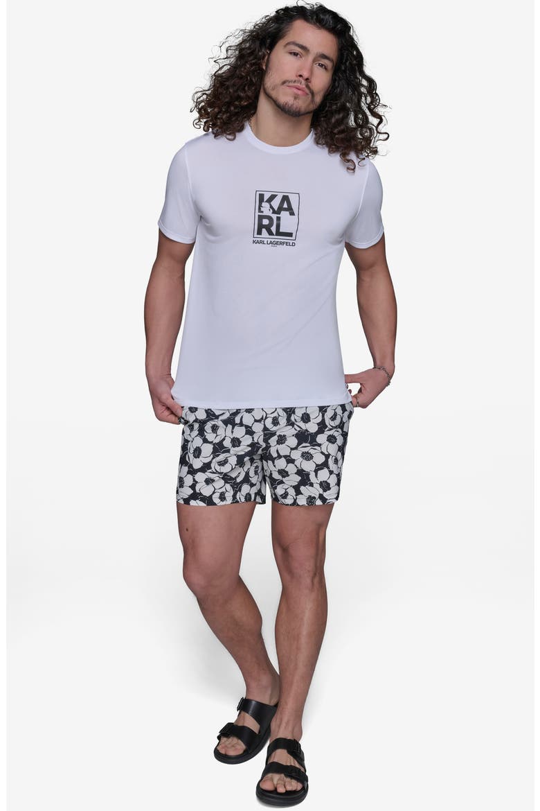Box Logo UPF 30+ Rashguard, Alternate, color, WHITE