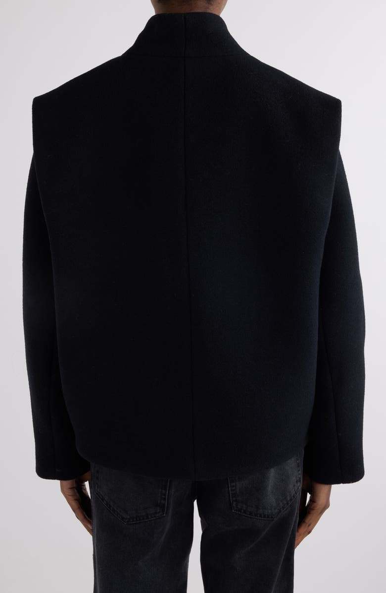 Isabel Marant Dyogo Wool Blend Felt Jacket, Alternate, color, Black