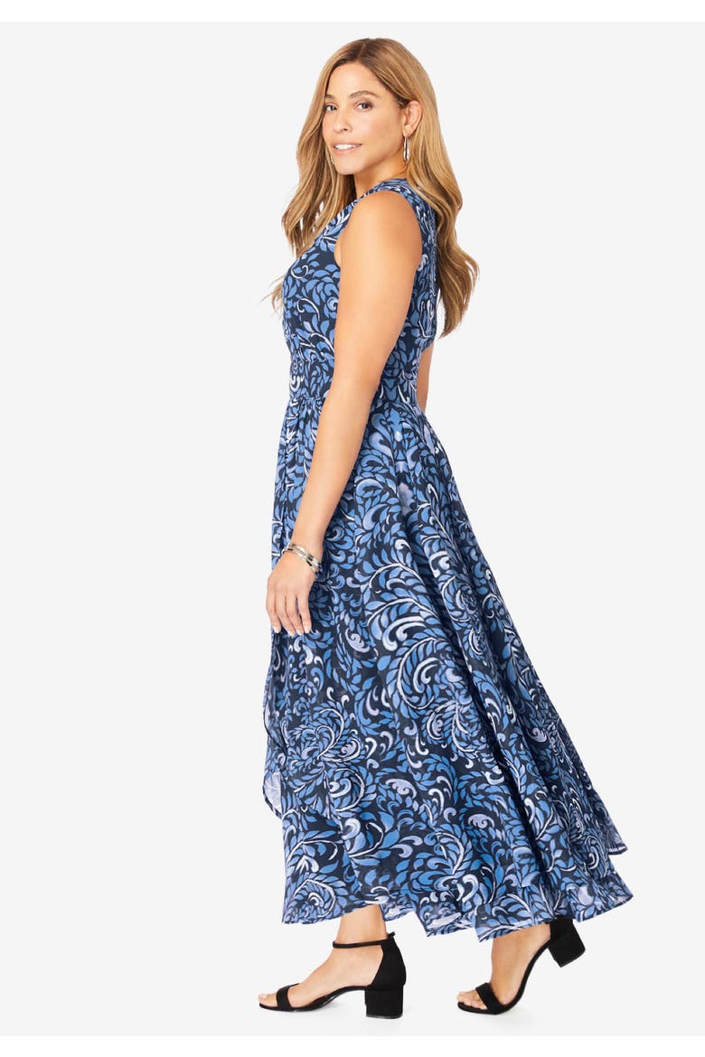 georgette flyaway maxi dress Jessica London Women's Plus Size Petite Georgette Flyaway Maxi Dress