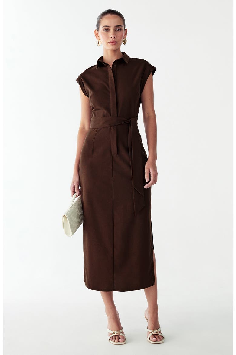 Laurence Dress, Alternate, color, Chocolate