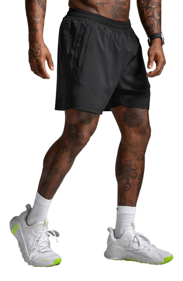 2XU Motion 5 Inch Shorts, Alternate, color, Black/Black