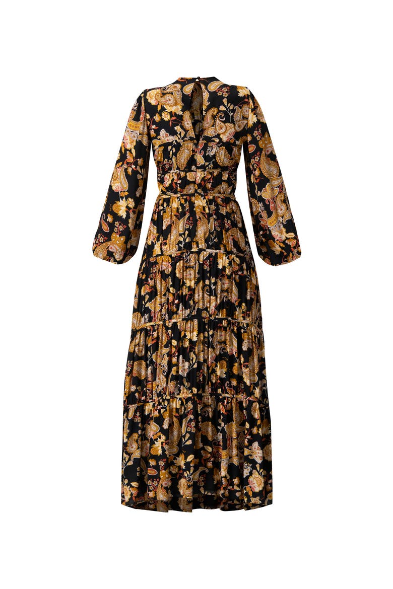 Puff Sleeve Maxi Dress, Alternate, color, Multicolor