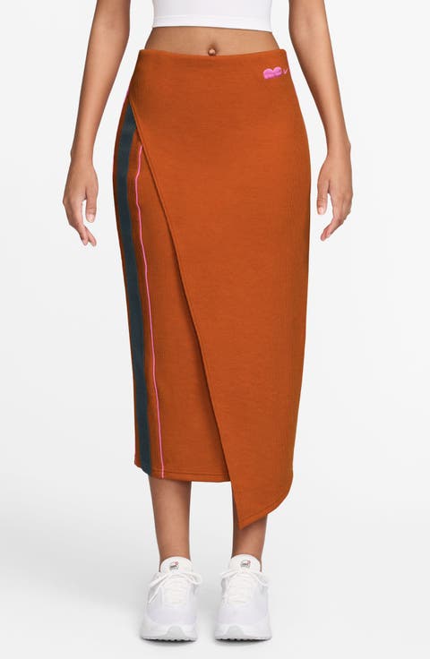 Sportswear High Waist Rib Midi Skirt