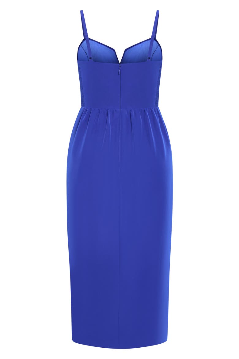 Sassy Flex Fit Tulip Midi Dress, Alternate, color, ULTRA BLUE