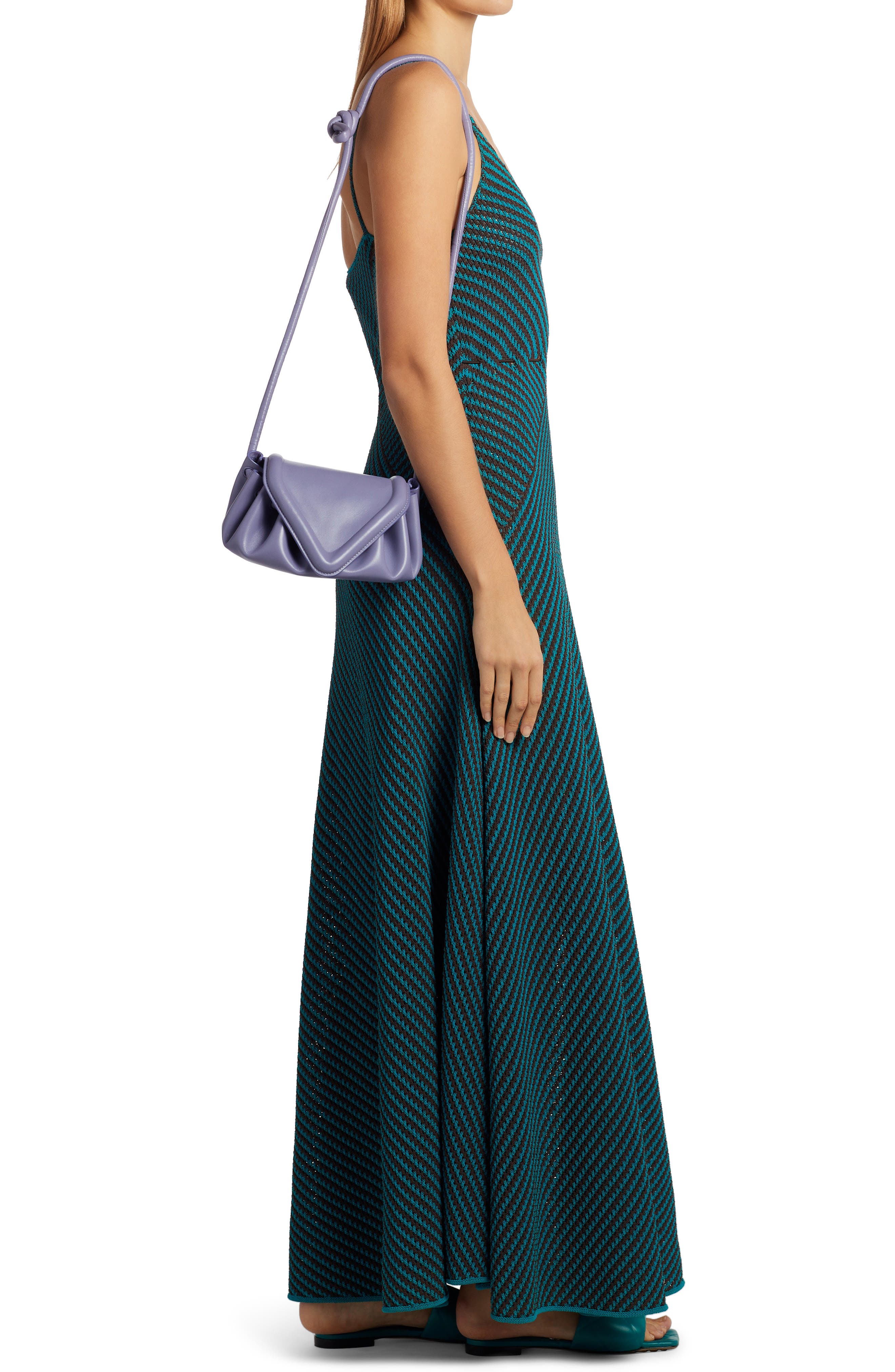 Bottega Veneta Small Beak Triangle Flap Leather Shoulder Bag, Alternate, color, 