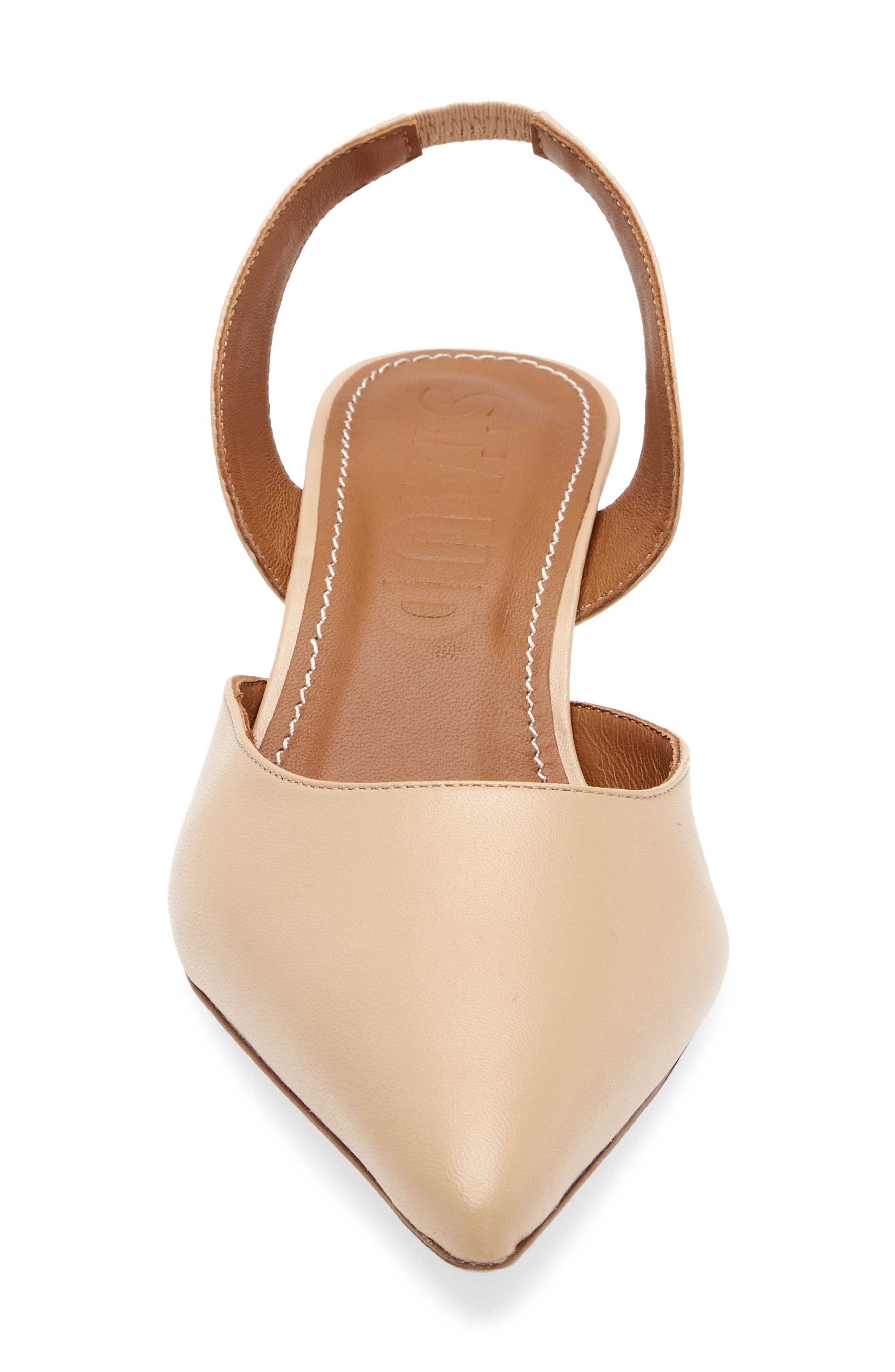 STAUD Sebastion Slingback Pointed Toe Pump, Alternate, color, Porcini