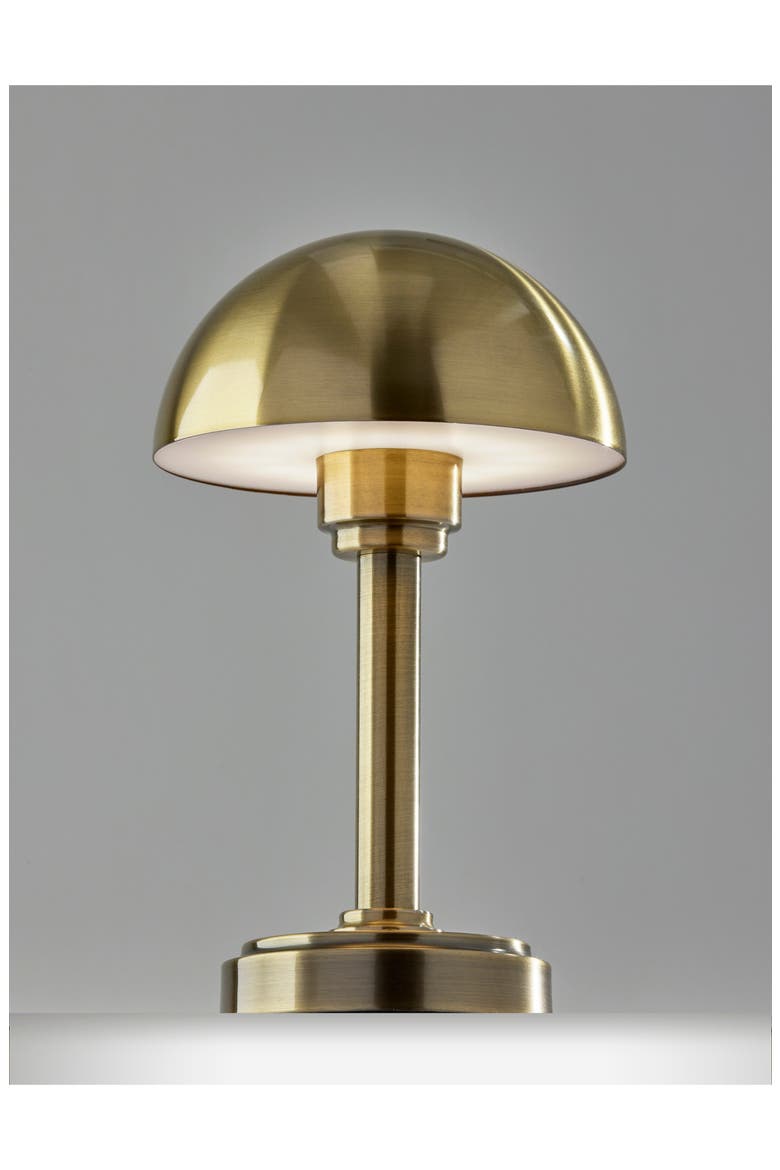 Ollie LED Cordless Table Lamp, Alternate, color, ANTIQUE BRASS