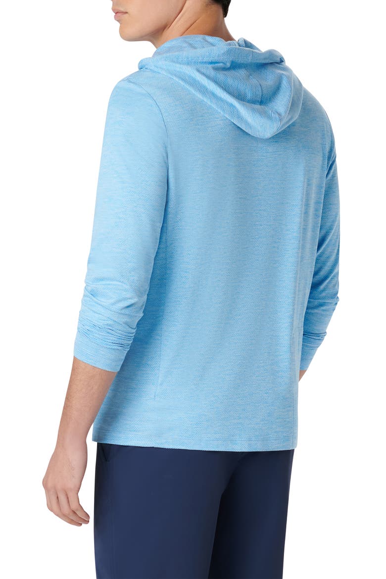 Quarter Zip Performance Hoodie, Alternate, color, AZURE