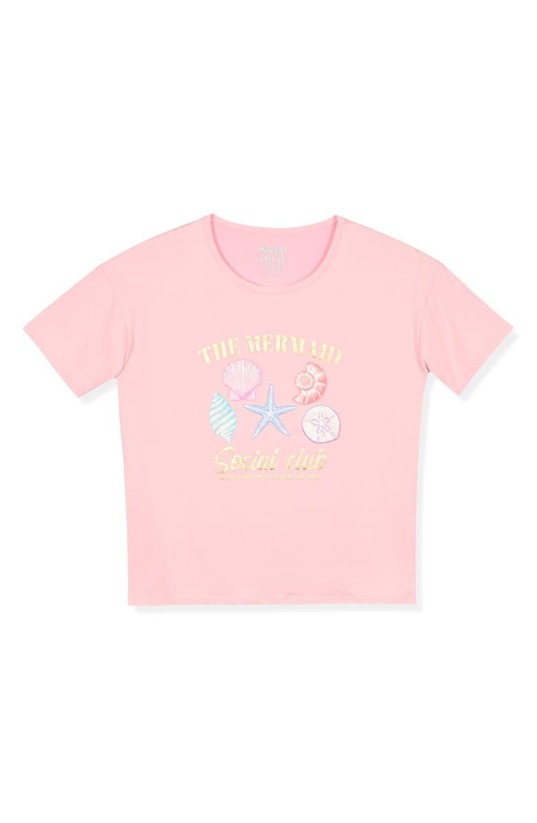 SLEEP ON IT Kids' Two-Piece Short Pajamas & Scrunchie Set, Alternate, color, 