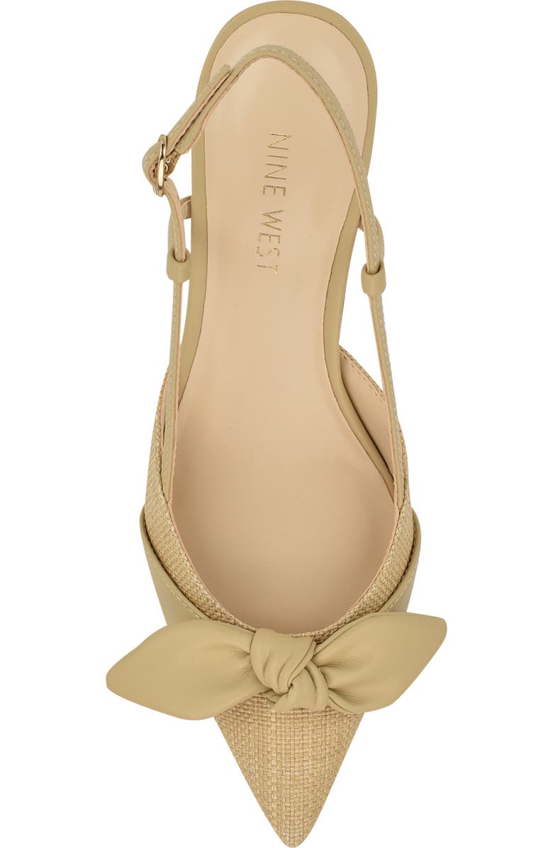 Nine West Reaba Slingback Sandal, Alternate, color, Light Natural