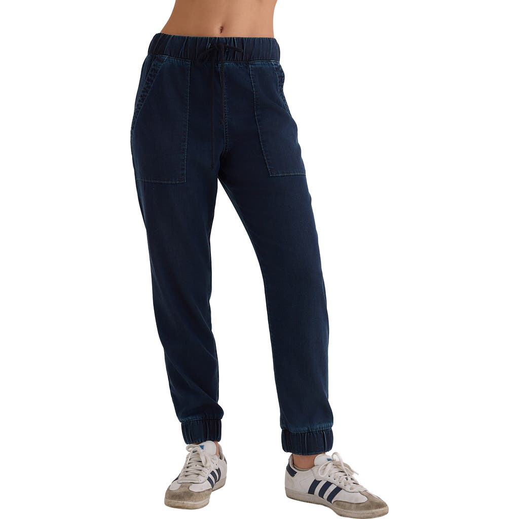 Bella Dahl Pocket Joggers In Blue