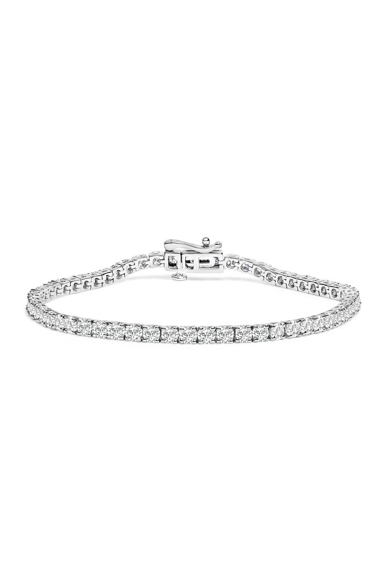 14K White Gold 6.00 Cttw Lab Grown Diamond Classic Tennis Bracelet  - 7.25", Main, color, White