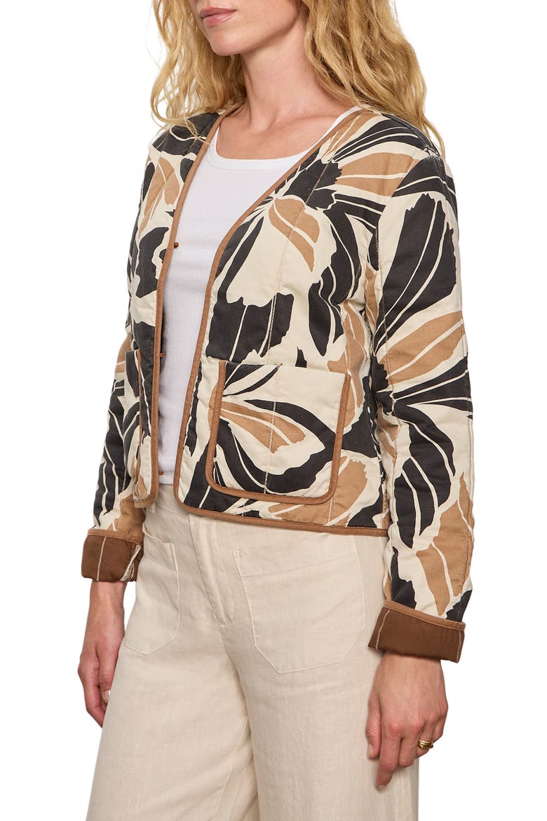 Soren Coco Cotton & Linen Jacket, Alternate, color, LOTUS BLACK