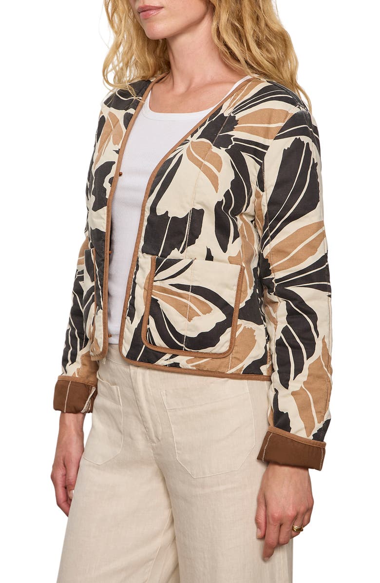 Sanctuary Soren Coco Cotton & Linen Jacket, Alternate, color, Lotus Black