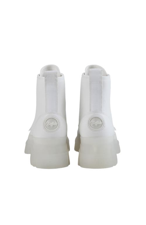 Buffalo Boots Aspha Rld Flat Bootie In White