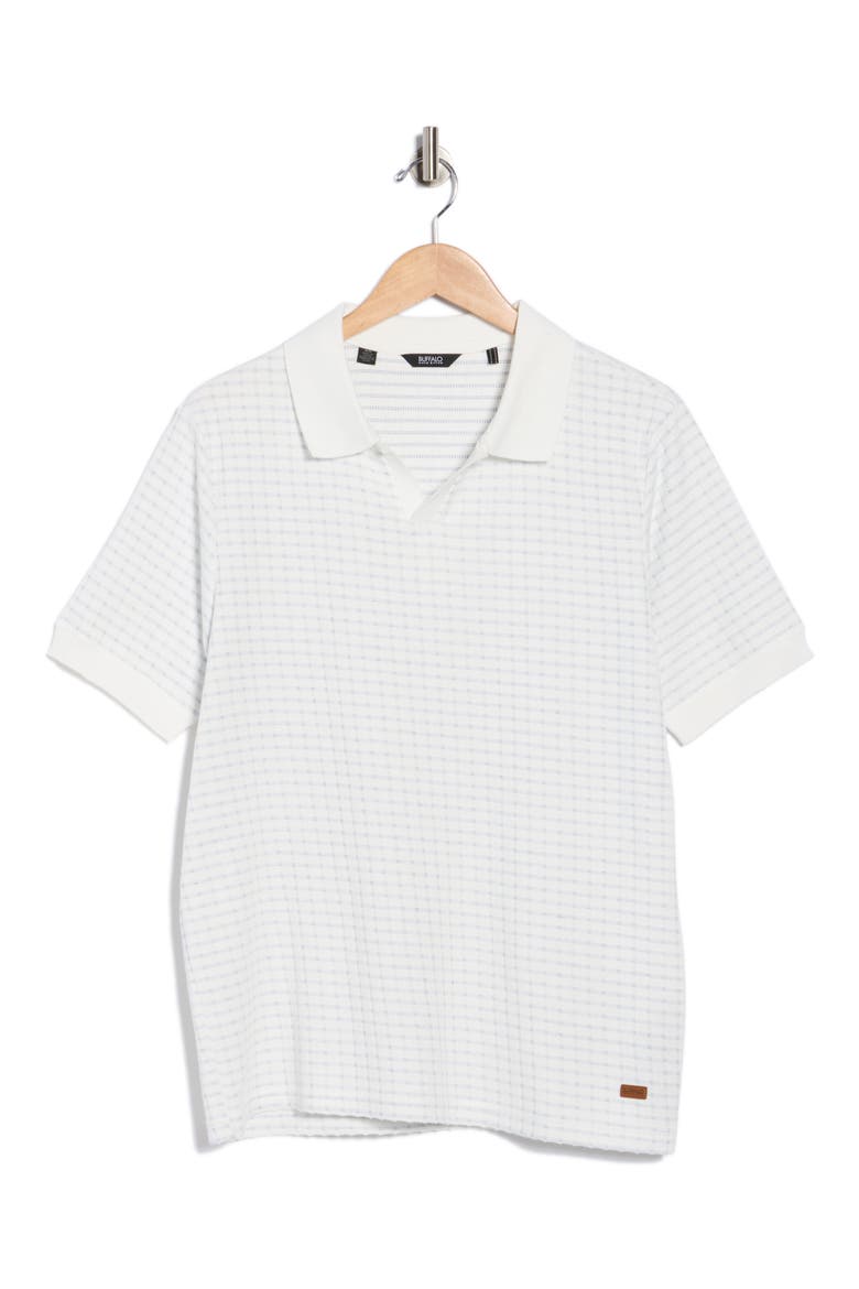 Writhan Johnny Collar Knit Polo, Alternate, color, WHITE COMBO