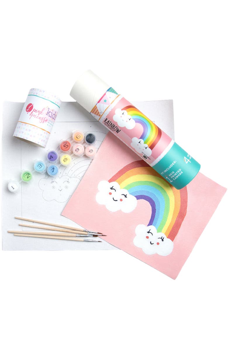Pink Picasso Kits Rainbow Paint by Numbers Kit, Main, color, Pink / Rainbow