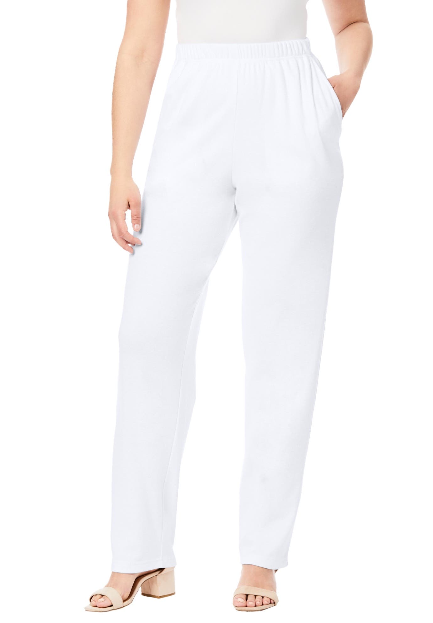 Plus Size Soft Knit Relaxed Pull-On Straight Leg Pant - image 4