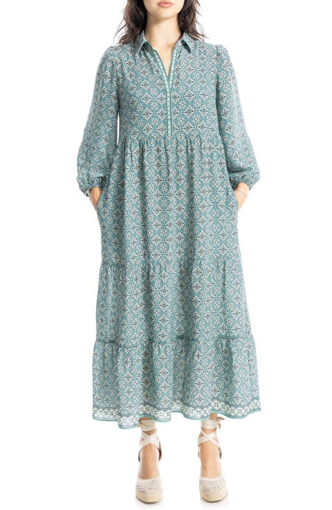 Crepe Tiered Maxi Dress