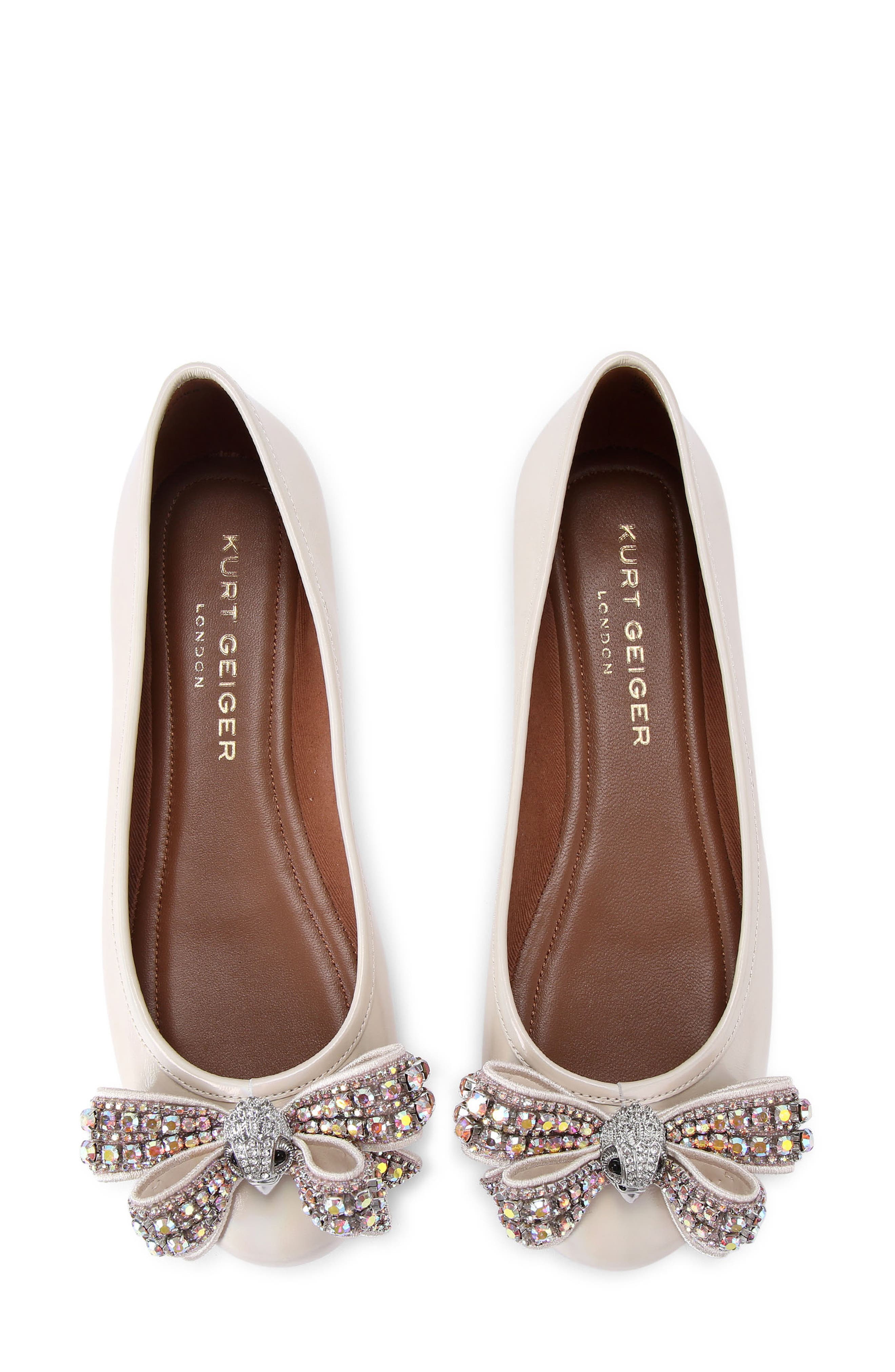 Kurt Geiger London Bow Ballerina Flat, Alternate, color, 