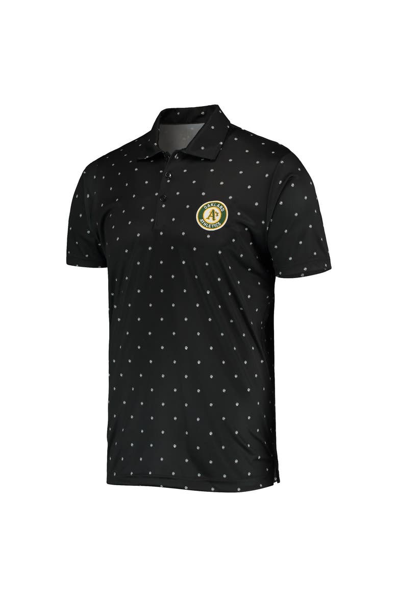 Men's Antigua Black Oakland Athletics Major Polo, Alternate, color, Black