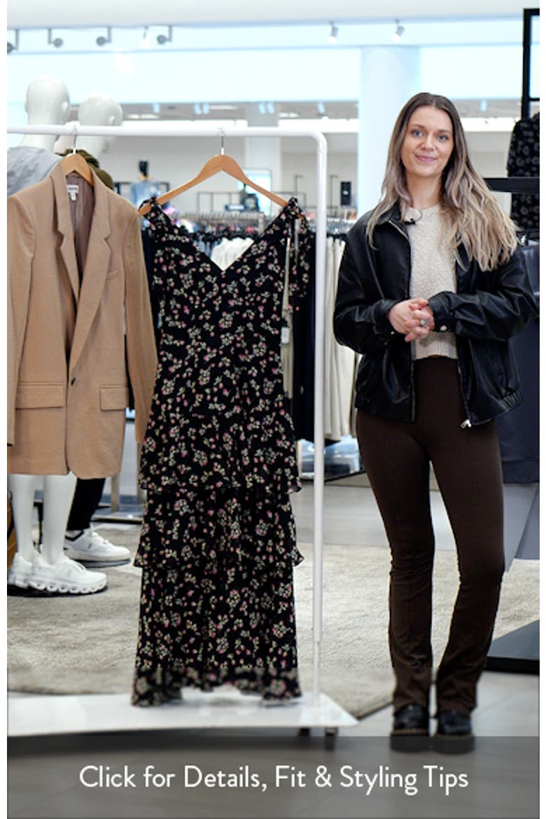 Arya Tiered Floral Chiffon Maxi Dress video