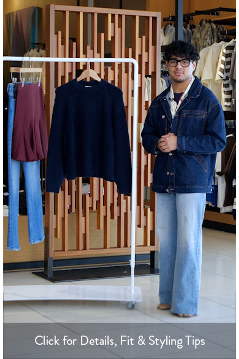 Rib Cotton Blend Sweater video
