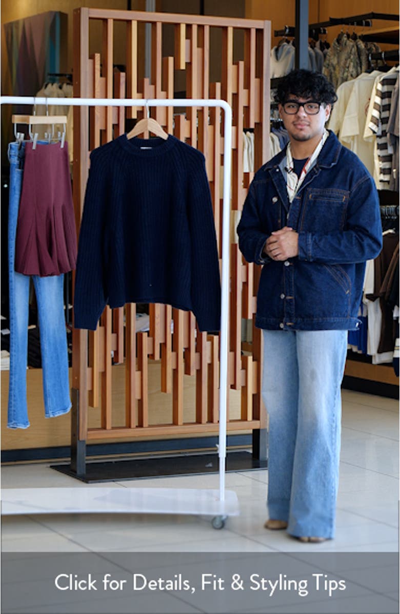 Rib Cotton Blend Sweater, sales video thumbnail