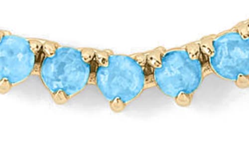 Melinda Maria Not Your Basic Lab-created Opal Necklace In Goldlue Opal