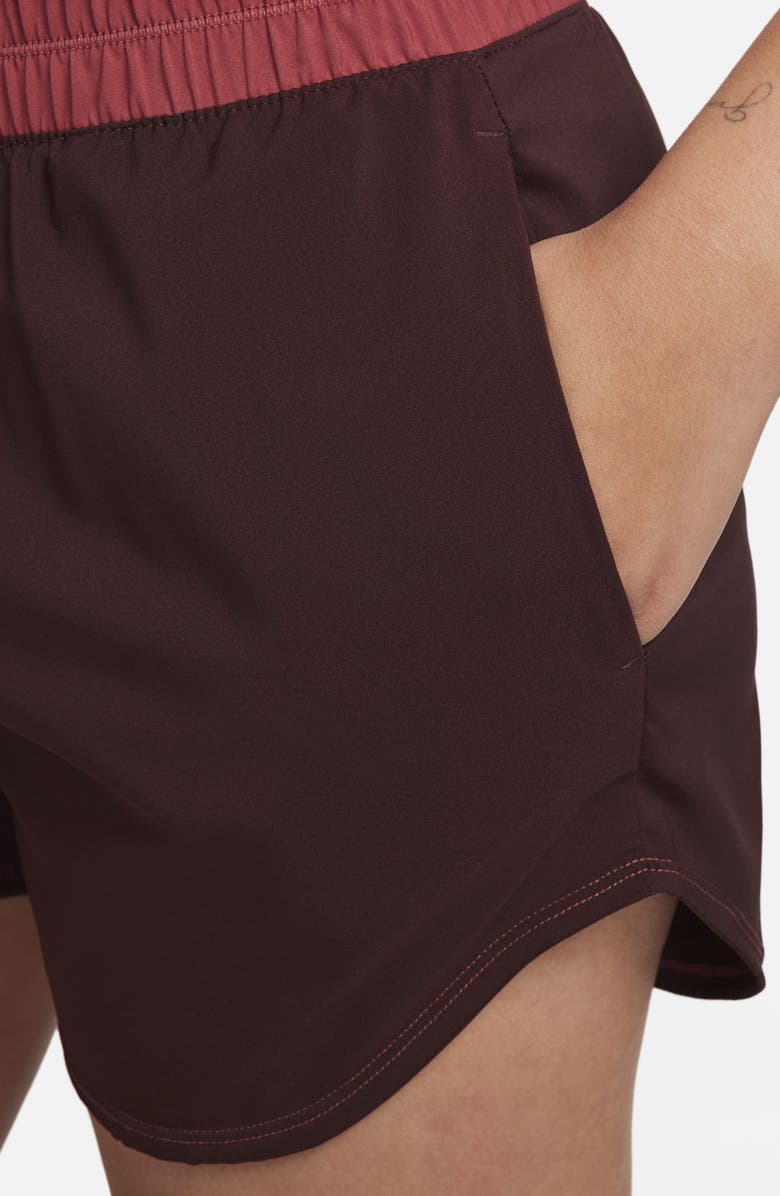 Nike Ultra High Waist Brief Lined Shorts, Alternate, color, Burgundy Crush/ Cedar